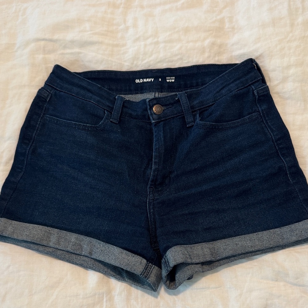 Old Navy Women's Deep Blue Jean Shorts